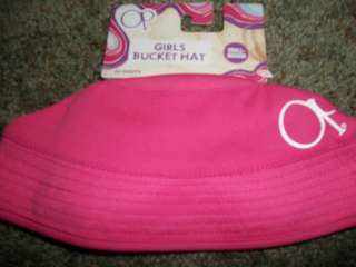 NEW OP GIRLS BUCKET HAT SMALL/MED SUMMER/SWIM PINK HAT NEW WITH TAGS 