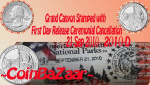 2010 D Grand Canyon BU event Cancelled First Day roll  