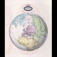 63 maps WORLD ATLAS antique GARNIER 1860 old globes TREASURE HUNTING 
