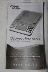   Watchers PointsPlus Electronic Food Scale Calculator + Manual  