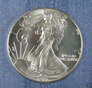 1987 United States Silver Eagle Silver Dollar  