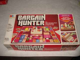 VINTAGE 1981 BARGAIN HUNTER SHOPPING BOARD GAME  