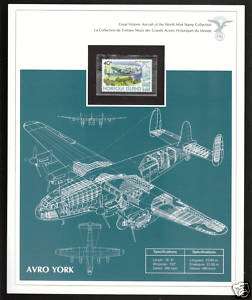AVRO YORK Airplane Aircraft Collection Stamp UNUSED  