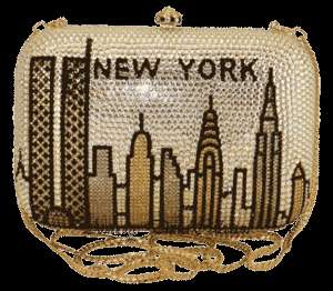   Evening Bag Handbag Purse with Swarovski Crystals  AD109 New York