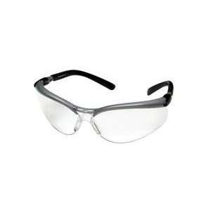  3M BX Safety Glasses With Black And Silver Frame And Clear 