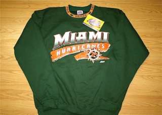 Vintage University of Miami Hurricanes Crewneck Sweatshirt Canes UM 