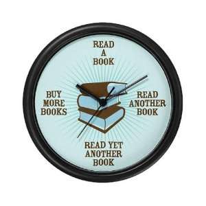  Avid Reader Original Humor Wall Clock by 