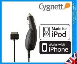 CYGNETT GROOVEPOWER AUTO CAR CHARGER IPOD TOUCH NANO  