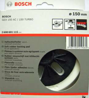Bosch Velcro Backing Pad Plate GEX 150 AC & TURBO Soft  