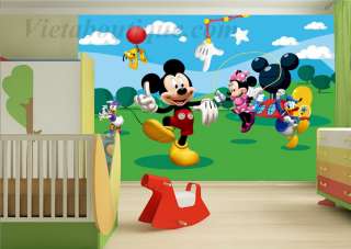   Scene de chambre Papier Peint géant Tapisserie Mickey Disney 3 