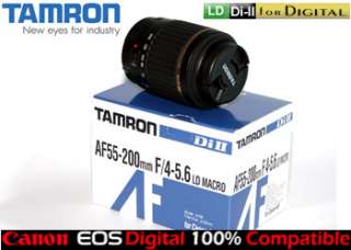 Obiettivo Tamron Zoom EF 55 200 Canon 1000D 400D 450D  