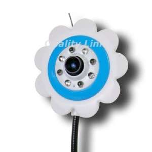   1,8 LCD Babyphone Bébé Vidéo Bleu Fleur Caméra sans fil