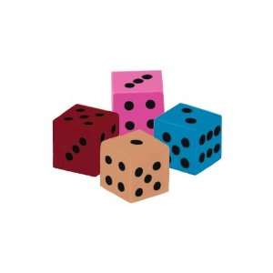  Dice Shaped Erasers   Two (2) Dozen