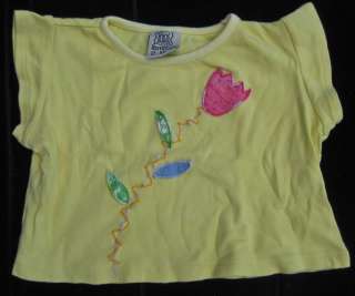 Girls Beetlejuice Yellow Top Shirt Tulip London size 5  