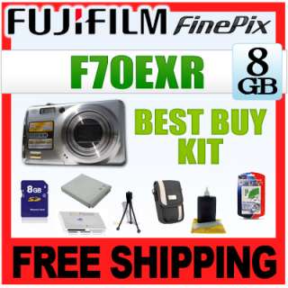 New Fuji FinePix F70EXR Camera + 8GB Best Buy KIT 74101001754  
