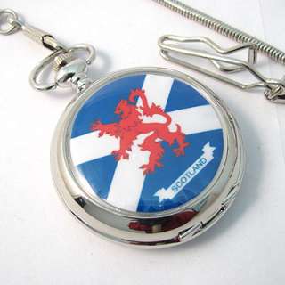 Reflex Picture Pocket Watch Scotland St Andrews Saltire  