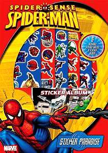 NEW Marvel SpiderMan Reusable Sticker Album SpiderSense  