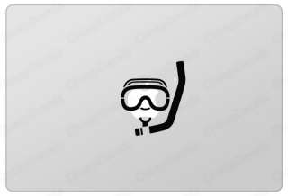 Underwater Goggle MacBook Pro Air Humor vinyl sticker  