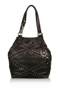 Black Pasadena Studded Shoulder Bag by MICHAEL Michael Kors   Black 