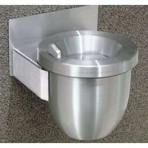  Cigarette Can, Wall Mounted with Flip Top, 6x7, Satin 