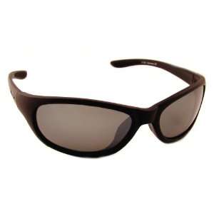   Sunglasses with Black Frame,Silver Mirror and Grey Polarised Lens
