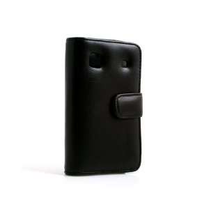  Black Bookstyle Leather Case for Samsung Galaxy S i9000 