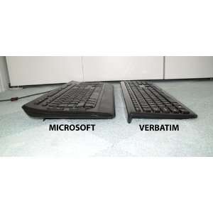  Verbatim Wireless Slim Keyboard and Mouse 96983 (Black 