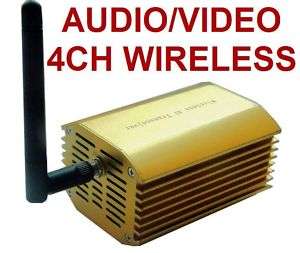 HQ 4 Channel Wireless Audio/Video Transmitter&Receiver  