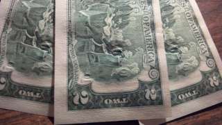 10 $2 Two Dollar Bills Uncirc 2003a Last yr made error notes? see 