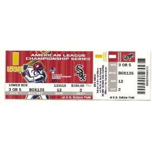  2005 ALCS Full SEason ticket White Sox Angels game 1 