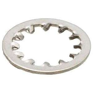 Zinc Plated Steel Internal Tooth Lock Washer, #6, 0.150 ID, 0.295 OD 