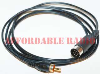 Goldplated RCA plug, 6 high grade Shield cable, 8 pin DIN plug