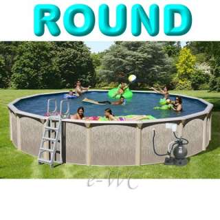 18 Above Ground ROUND Swimming Pool Package Set  