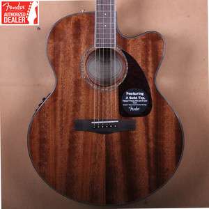 Fender CJ 290SCE All Mahogany Acoustic Electric Guitar CJ 290SCE Brand 