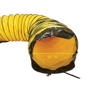 Air Ventilator Yellow   Ventilation Duct Hose   24 ID x 25ft Length 