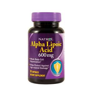 Natrol Alpha Lipoic Acid 600mg 30 cap Cell Rejuvenation  