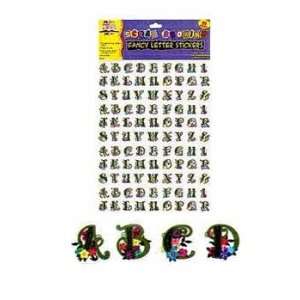  90 pack Fancy Ltr Stickers Case Pack 48 
