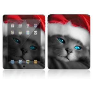  Apple iPad 1st Gen Skin Decal Sticker   Christmas Kitty 