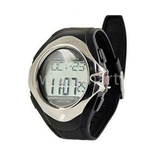 New Black Calorie Counter Pulse Heart Rate Monitor Stop Watch Sport 
