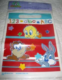 Baby LOONEY TUNES Party Supplies FAVOR BAGS LOOTS First Treats Tweety 