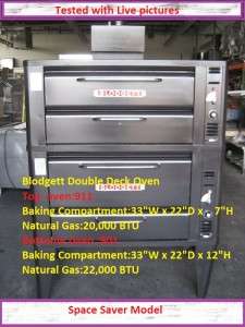 BLODGETT Stone Deck Pizza Bakery Nat Oven Gas 911+ 901 Tested Live 