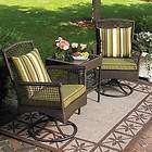 Home Garden Furniture Bali 3 Piece Swivel Rocking Outdoor Patio Bistro 