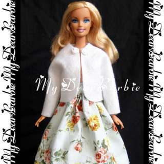 Holiday Coat & Dress Outfits Set for Barbie Dolls #F12  