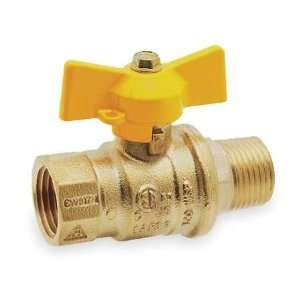  Brass Ball Valves with T Handle Ball Valve,3/8 In M x F 