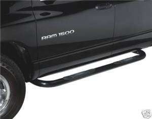 2000   2009 Chevy Silverado Ext Cab 4DR Black Step Bars  