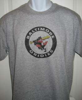 Baltimore ORIOLES 1970s Throwback Logo T Shirt Large  
