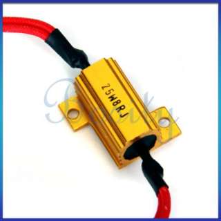   25W 8ohm Wired Load Resistor Car Bike Turn Signal LED Bulb New  