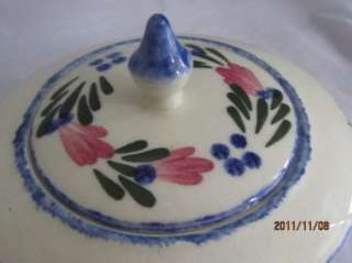 Blue Ridge Pottery Rare 3 Piece French Peasant Chocolate Set  