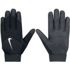  Nike Keystone Youth Unisex Batting Glove Size Medium Black 