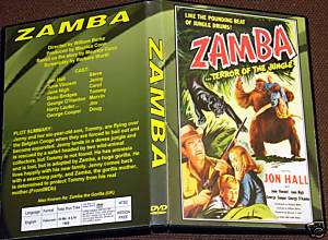 ZAMBA   DVD   Jon Hall, June Vincent, Beau Bridges  
